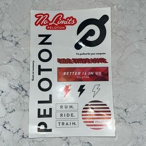 Peloton sticker sheet